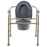 Dynarex Folding Bedside Commode - Steel